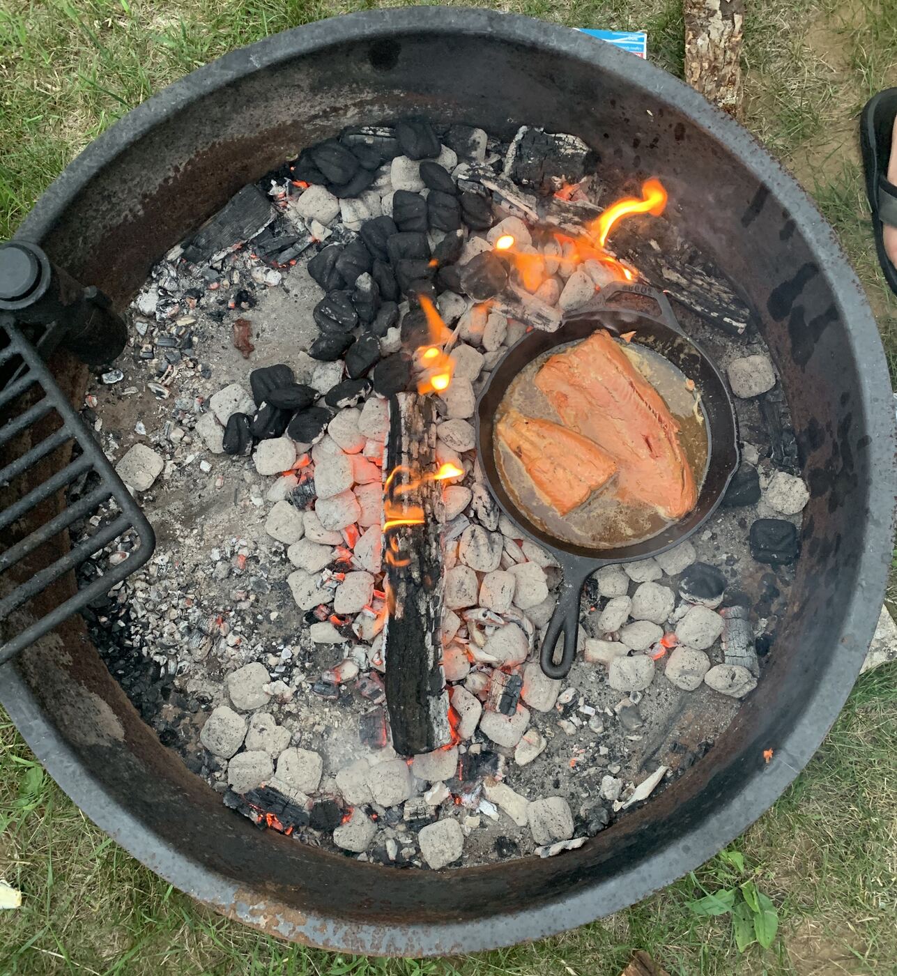We put stuff in a pan to see if it would be good. It was